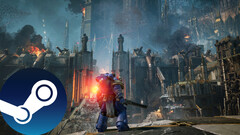 Une capture d'écran du jeu Warhammer 40,000 : Space Marine 2 qui montre l'art de l'environnement dans le jeu. (Source : Steam - Edited)