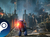 Une capture d'écran du jeu Warhammer 40,000 : Space Marine 2 qui montre l'art de l'environnement dans le jeu. (Source : Steam - Edited)