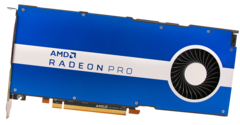 La Radeon Pro W6800 d'AMD basée sur Navi 21 offre 32 GB GDDR6 VRAM. (Image : Radeon Pro W5500 via AMD)