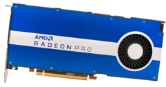La Radeon Pro W6800 d&#039;AMD basée sur Navi 21 offre 32 GB GDDR6 VRAM. (Image : Radeon Pro W5500 via AMD)