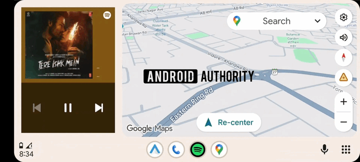 Android Auto widgets (Image Source : Android Authority)