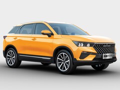 La voiture Xiaomi Redmi 2019 n'était qu'une version modifiée du SUV T77 construit par le constructeur chinois Bestune (Image : Parkwheels)