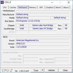 CPU-Z : Carte mère