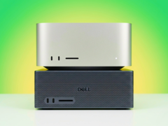Mac Studio (en haut), Dell XPS RTX Spark Mini PC (en bas).