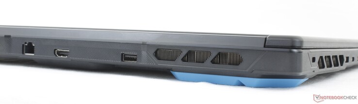 À l'arrière : RJ-45 (1 Gbit/s), HDMI 2.1, USB-A 3.2 Gen. 1