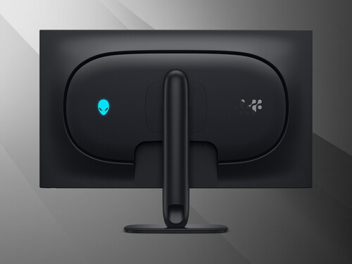 Vue arrière du moniteur OLED 4K Alienware AW3226Q de 32 pouces