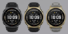 De gauche à droite : les versions Tactical Black, Black Gold et Arctic Gold de l'Amazfit T-Rex 3 Pro 44 mm. (Source de l'image : Amazfit)