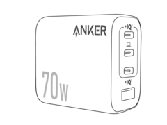 Le nouveau chargeur mural Anker Zolo 4 ports 70W (photo) serait doté d&#039;une prise pliable. (Source de l&#039;image : @AnkerInsider sur X/Twitter)