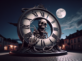 L'horloge de la mort du YouTubeur Vsauce indique le temps restant avant la mort et est conçue pour rappeler aux utilisateurs le caractère éphémère de la vie. (Source de l'image : DallE3)