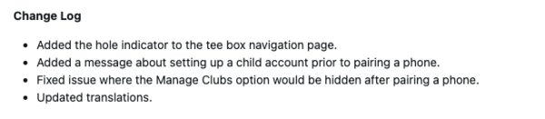 Les notes de mise à jour de la version 8.09 du logiciel système Garmin Approach J1