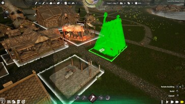 Image montrant l'emplacement d'un bâtiment dans Land of the Vikings.