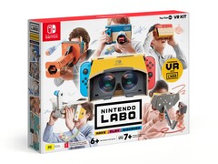 Kit Nintendo Labo VR utilisant la Switch originale comme écran. (Source de l'image : Nintendo)