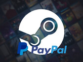 La toile de fond de Steam avec le logo PayPal est affichée (Source de l'image : Steam, PayPal avec modifications)