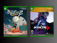 Les boîtes de Outer Worlds 2 et de Ninja Gaiden 4 sur Xbox (Source : PNP Games)
