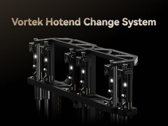 Portique du système de changement de hotend Vortek qui permet de changer rapidement de hotend. (Source de l'image : Bambu Lab)