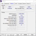 Systeminfo : Mémoire CPU-Z