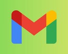 Logo de Google Gmail avec un design coloré sur fond vert