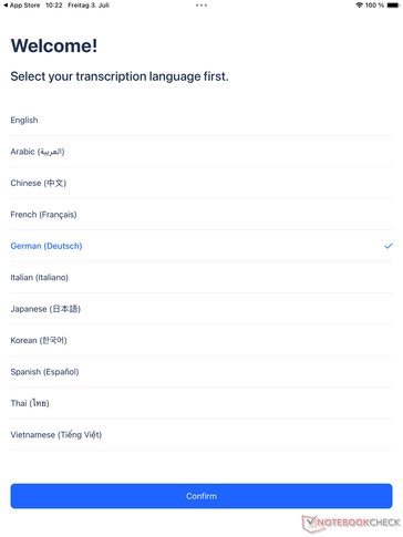 Onze langues au total sont disponibles.