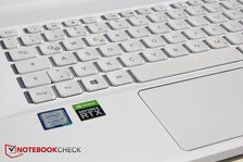 Acer ConceptD 7 - Profondeur des touches.