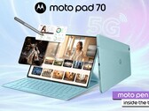 La Moto Pad 70 est équipée d'un écran LCD IPS de 12,1 pouces