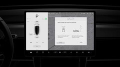 L&#039;accessoire d&#039;ouverture de porte de garage HomeLink de la Model 3 à 350 $ US (image : Tesla)