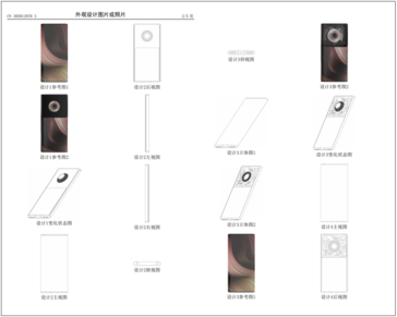 Certains des modèles de brevets. (Source de l'image : Xiaomi/LetsGoDigital - édité)