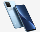Le Redmi K50 a un écran plat et des bords de châssis assortis. (Image source : OnLeaks &amp; Bestopedia)