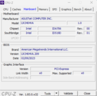 CPU-Z : Carte mère