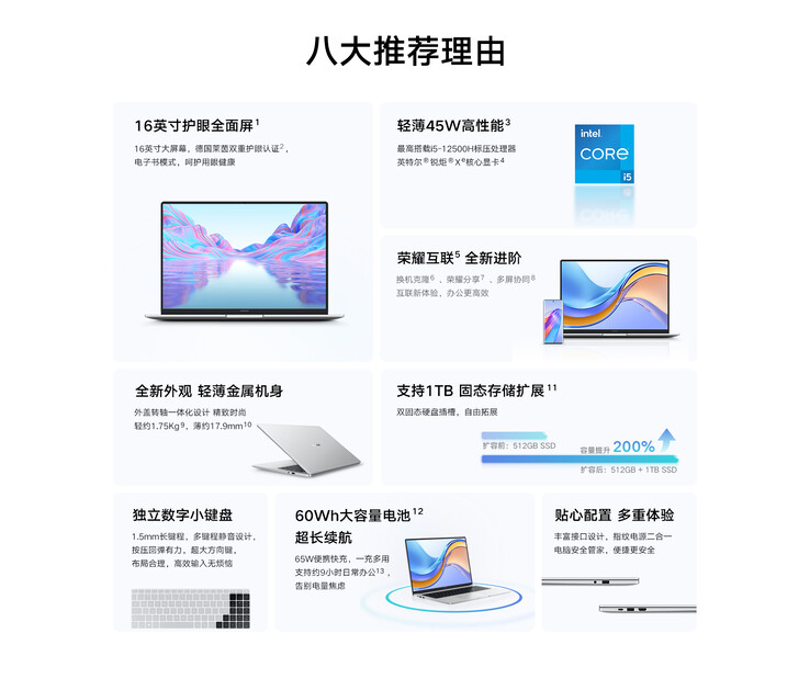 ...ou MagicBook X 16 2022. (Source : Honor)