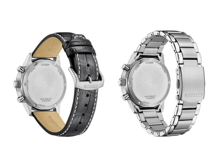Les nouvelles montres CA472 sont dotées de bracelets en cuir et en métal. (Source de l'image : Citizen)