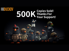 Une annonce des développeurs de Escape from Dukov annonçant 500k copies vendues (image source : Escape from Duckov X)