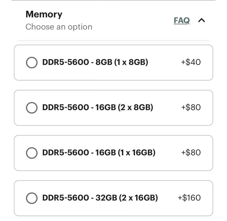 Prix de la mémoire de Framework. (Source de l'image : Framework on X)