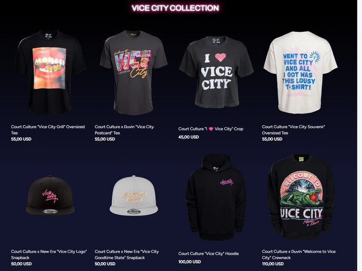 La collection Vice City de la marque Court Culture du Miami Heat.