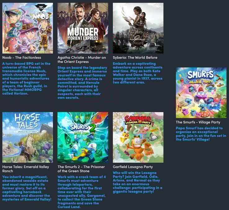 Tous les jeux qui se débloquent dans la tranche à 12 $ (Image source : Humble Bundle)