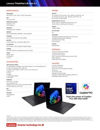 Lenovo ThinkPad L16 Gen 3 spécifications Intel.