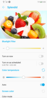 Asus ZenFone 5Z - Réglages des couleurs de l'écran.