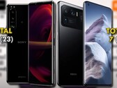 Sony Xperia 1 III vs. Xiaomi Mi 11 Ultra : les smartphones Snapdragon 888 mis à l'épreuve de la vitesse. (Image source : Sony/Xiaomi/TechNick - édité)