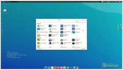 Gestionnaire de base Xfce dans Voyager Live 24.10 (Source de l'image : Voyager)