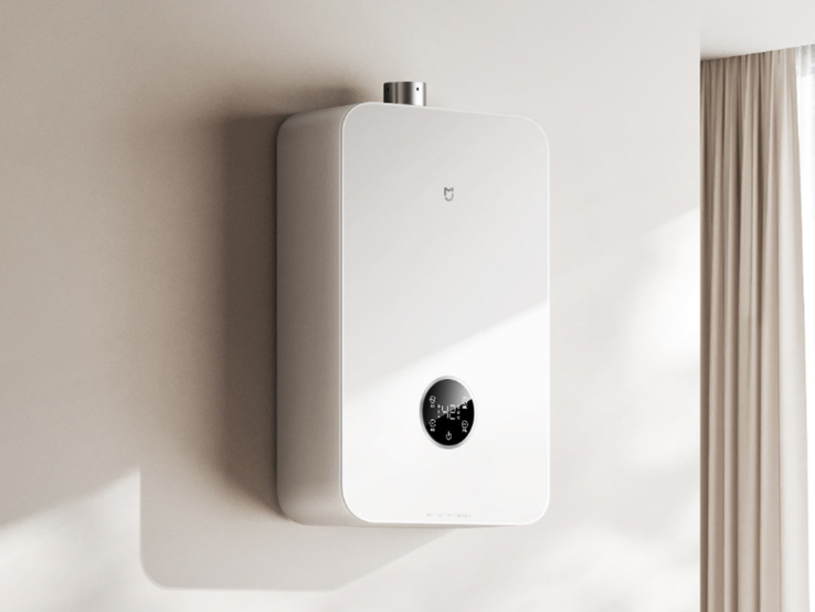 Le chauffe-eau à gaz intelligent Xiaomi Mijia 2 Douche en cascade avec zéro eau froide (18L). (Source de l'image : Xiaomi)