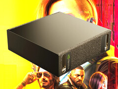 La DGX Spark ne fait pas particulièrement bien tourner Cyberpunk 2077 sans DLSS 4 et MFG. (Source de l'image : Nvidia & CDPR - édité)