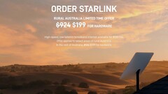 L&#039;Australie rurale a récemment obtenu un contrat d&#039;équipement Starlink (image : SpaceX)