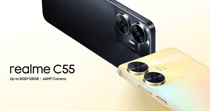 Les 2 options de couleur du C55. (Source : Realme IN)