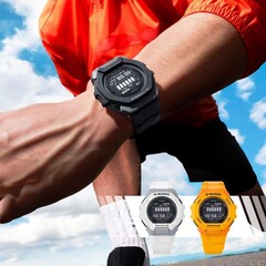 Casio a dévoilé la smartwatch G-SHOCK GBD-300 destinée aux coureurs. (Source : Casio)