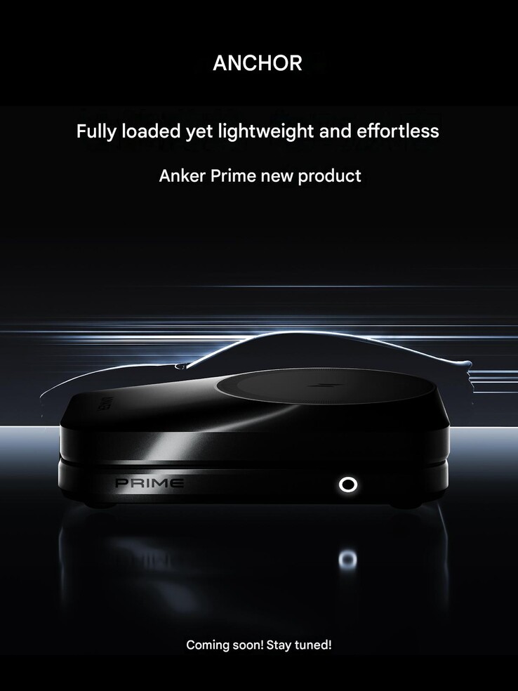 L'affiche teaser de la station de recharge sans fil Prime d'Anker