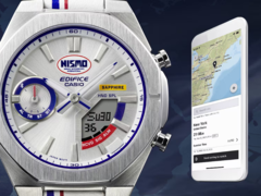 La montre Edifice x Nismo ECBS10NIS-7A (photo) de Casio a été commercialisée aux États-Unis. (Source de l'image : Casio)