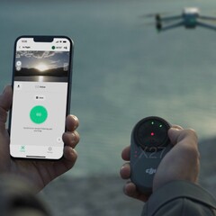 DJI présentera sa nouvelle balise de suivi en même temps que l'Air 3S la semaine prochaine. (Source de l'image : @JasperEllens)