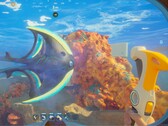 Une capture d'écran d'une version modifiée de Subnautica 2 avec des créatures tuables