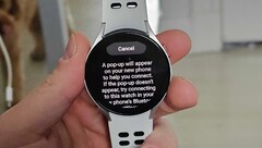 Une montre Galaxy avec la nouvelle fonctionnalité bêta. (Source : Max Weinbach via 9to5Google)