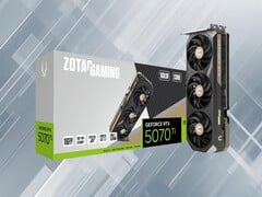 Le GPU Zotac RTX 5070 Ti est présenté (Source de l&#039;image : Zotac avec modifications)