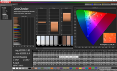 Asus ROG Strix Scar II - ColorChecker avant calibrage.